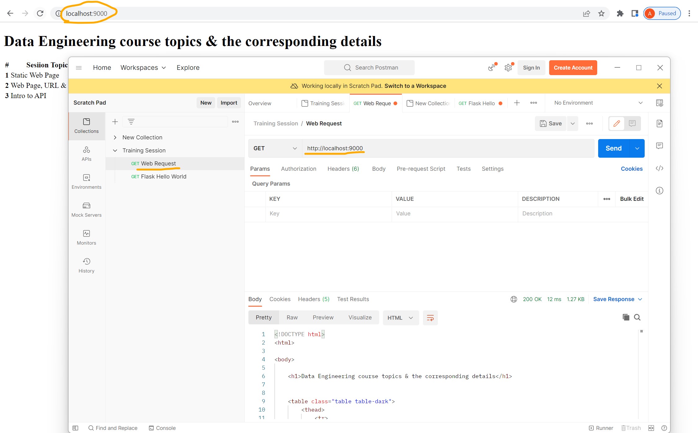 Access Local Server through Postman
